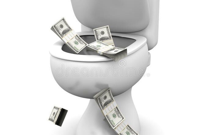 dollar toilet 18585298