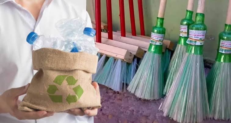 Practical Steps to Convert Plastic Containers (PP) Wastes into Brooms