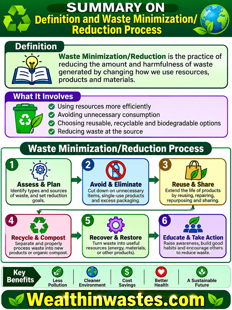 Definition and Waste Minimization/Reduction Process