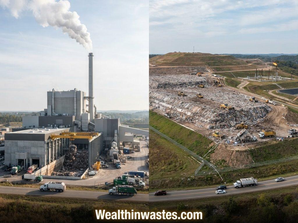 Disadvantages of Incineration of Wastes over of Landfills