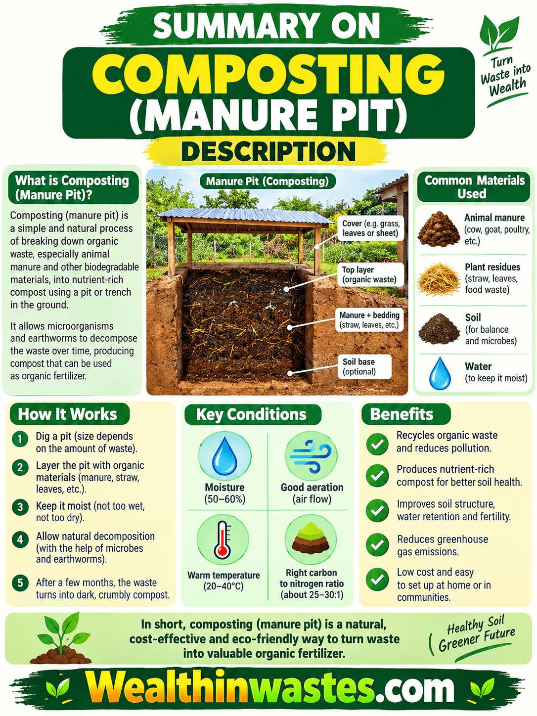 Methods and Best Practices for Manure Pit Composting