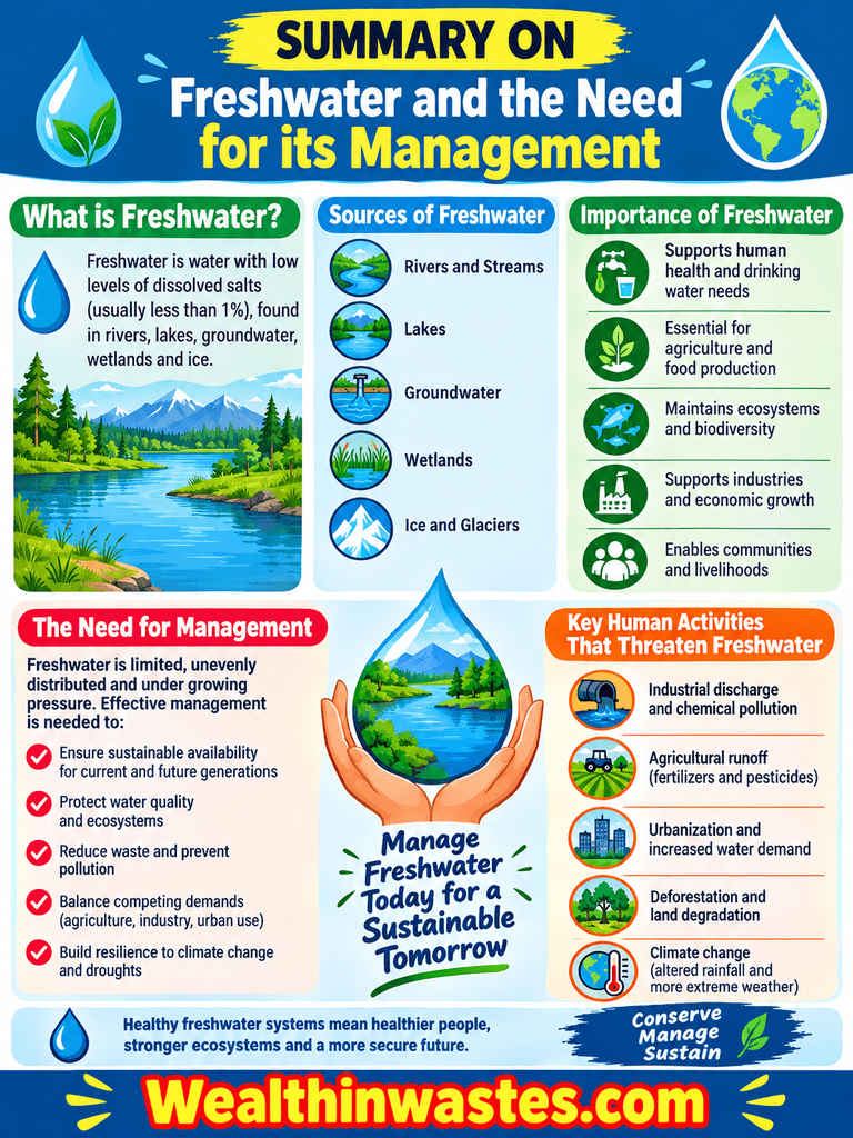 Freshwater and the Need for Sustainable Management