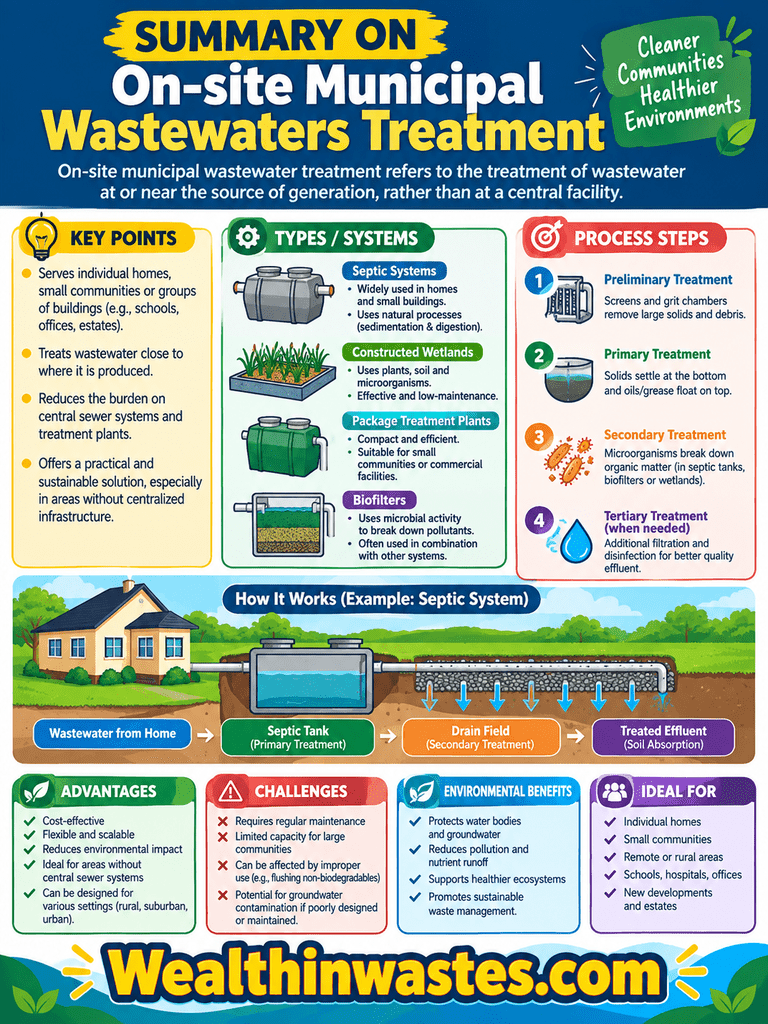 On-site Municipal Wastewaters Treatment