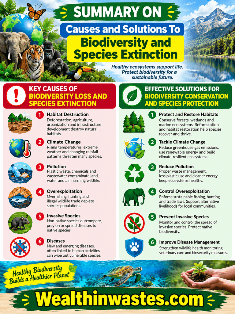 Causes and Solutions To Biodiversity and Species Extinction