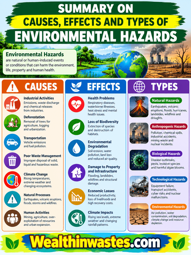 Causes, Effects and Types of Environmental Hazards