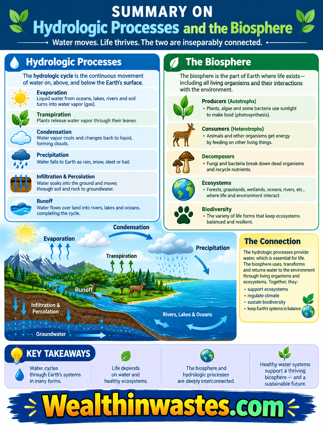 Hydrologic Processes and the Biosphere
