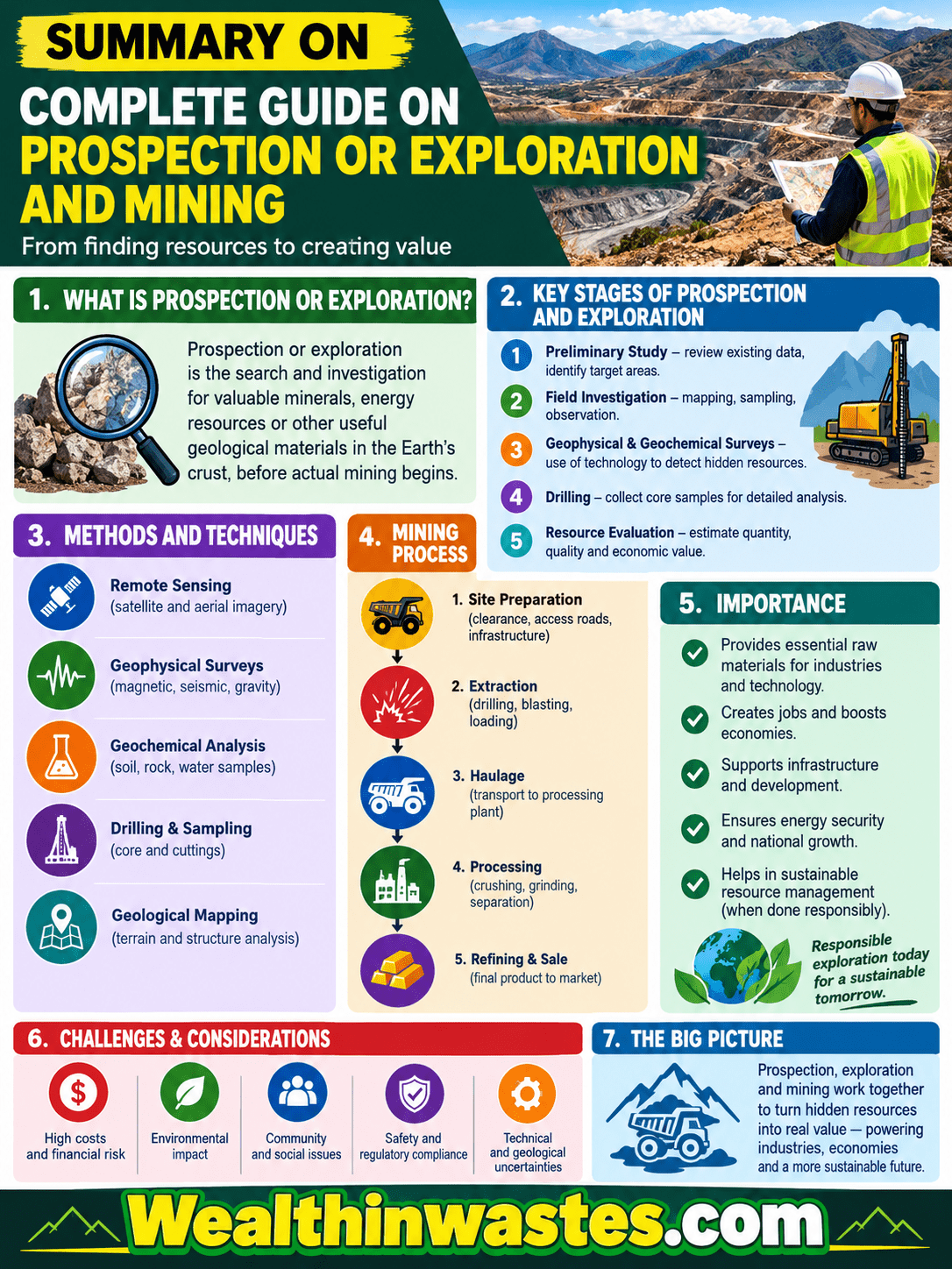 Complete Guide on Prospection or Exploration and Mining