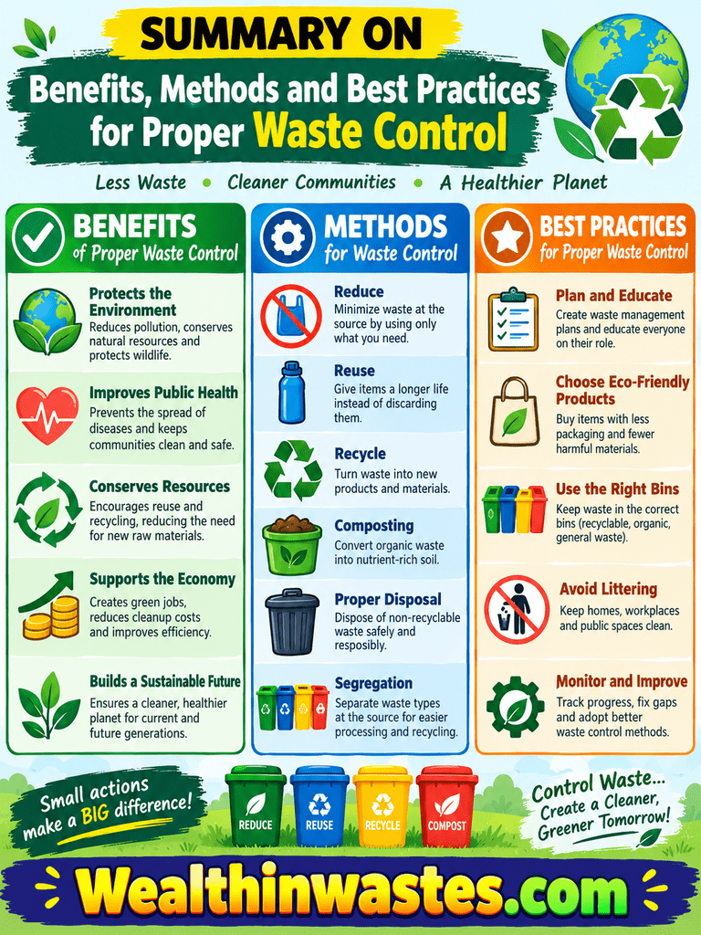 Benefits, Methods and Best Practices for Proper Waste Control