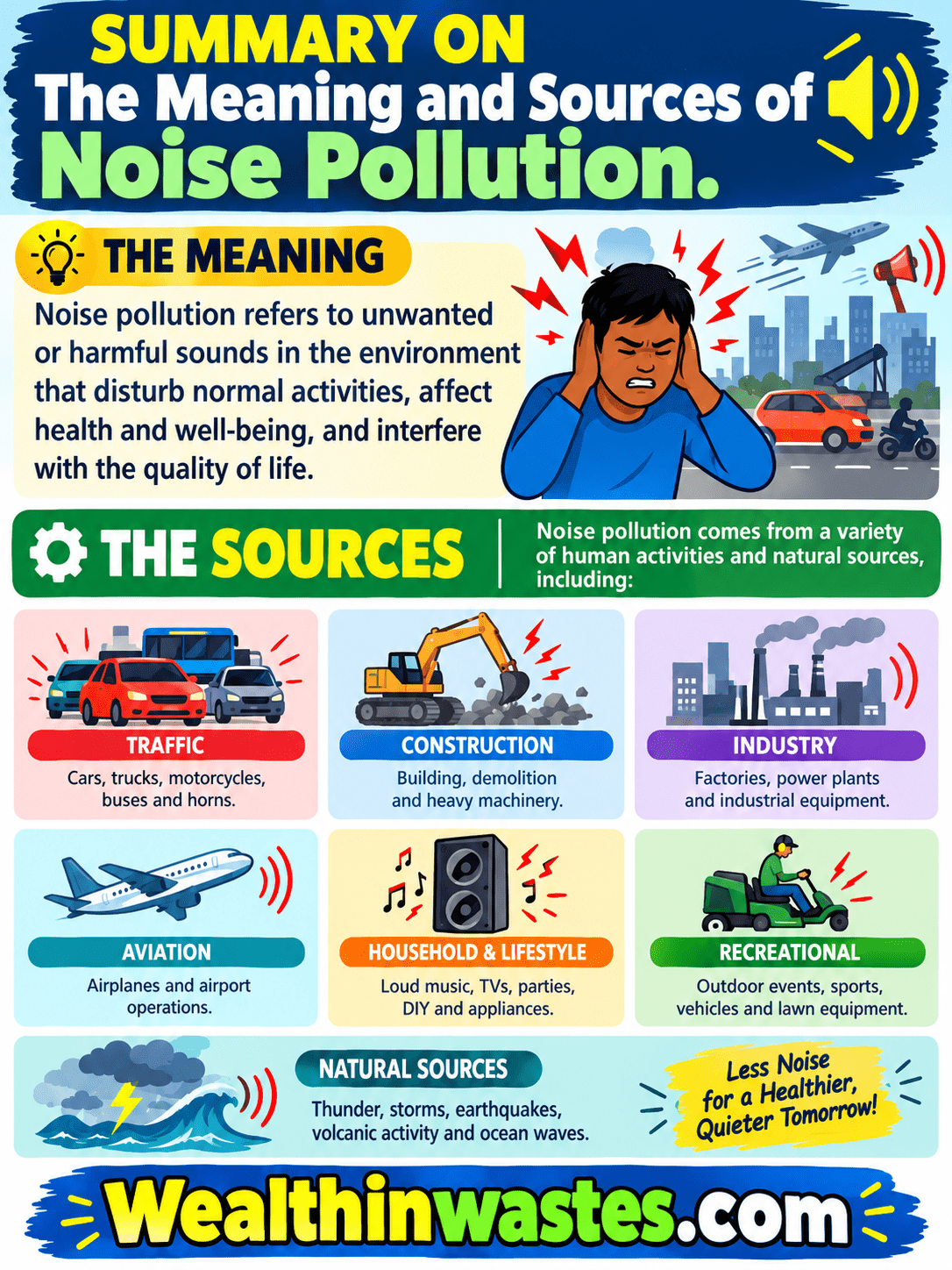 Meaning and Sources of Noise Pollution