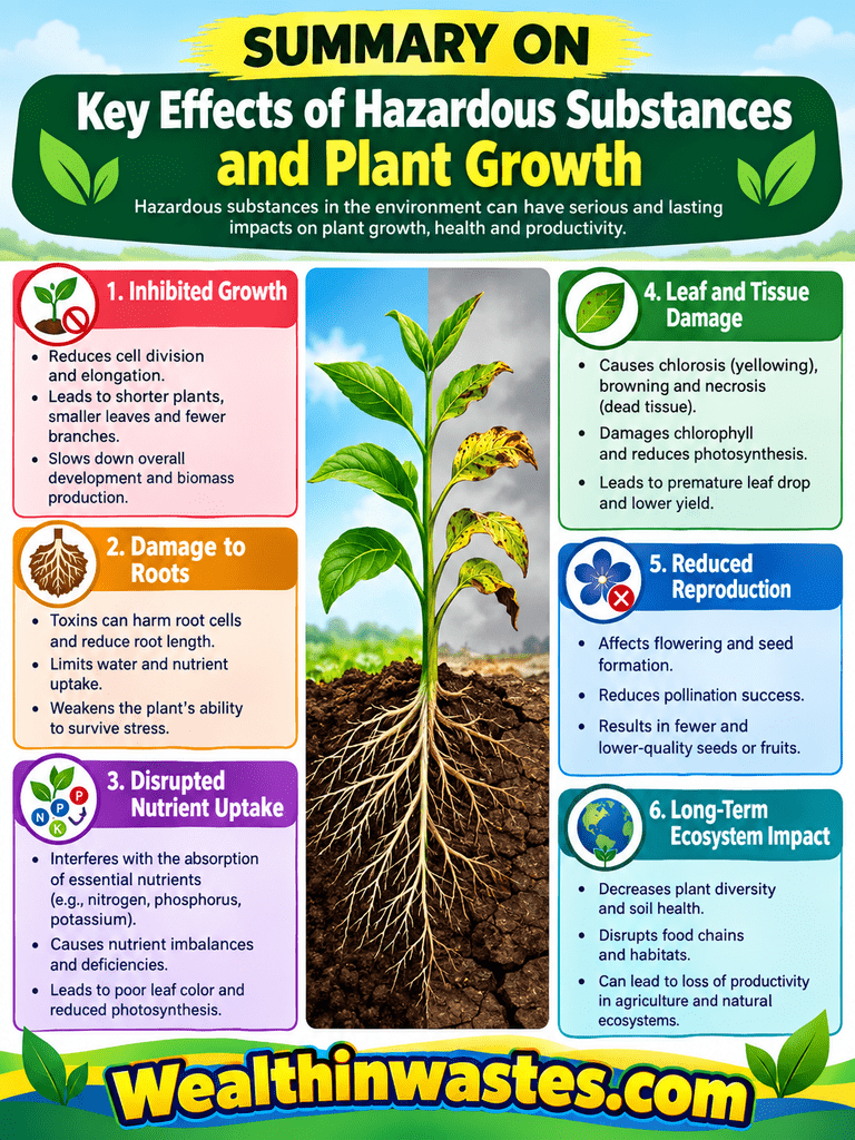 Key Effects of Hazardous Substances and Plant Growth