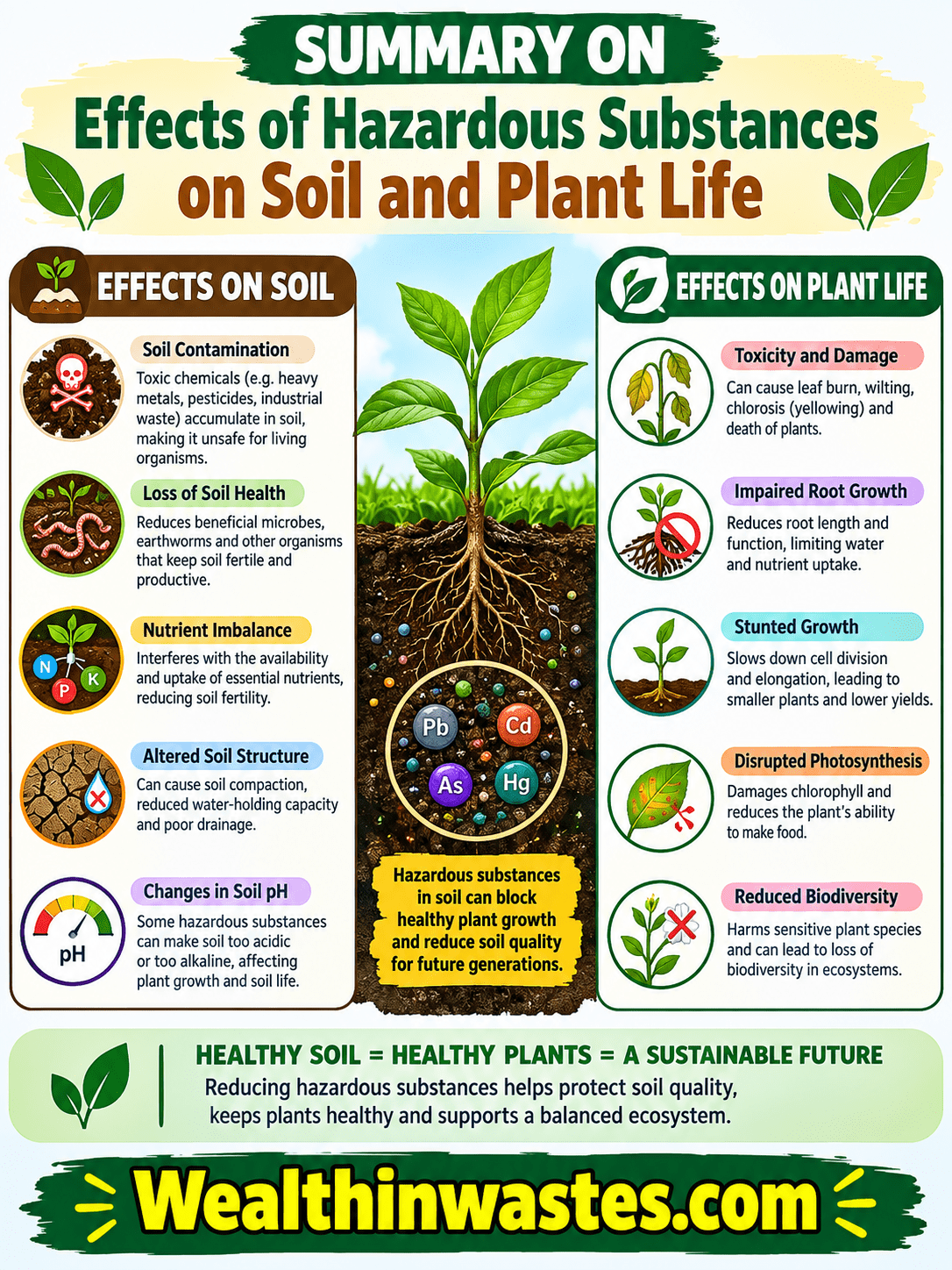 Les effets des Substances Dangereuses sur le Sol et les Plantes