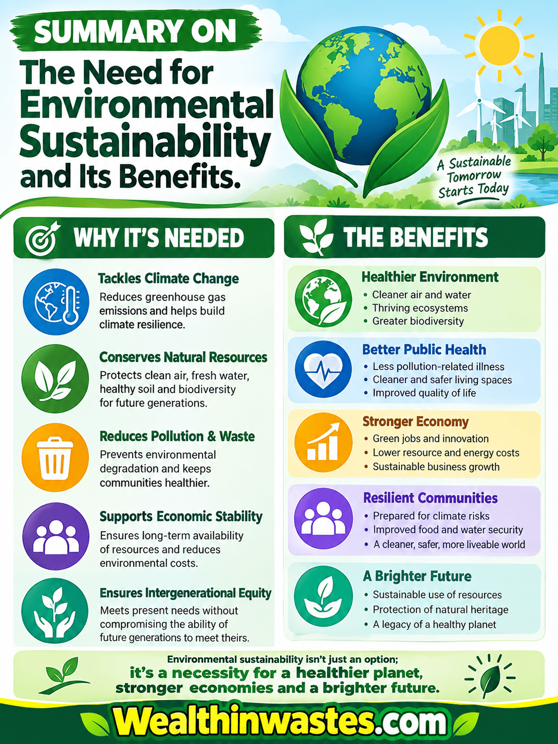 The Need for Environmental Sustainability and Its Benefits