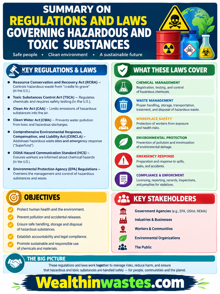 Regulations and Laws Governing Hazardous and Toxic Substances