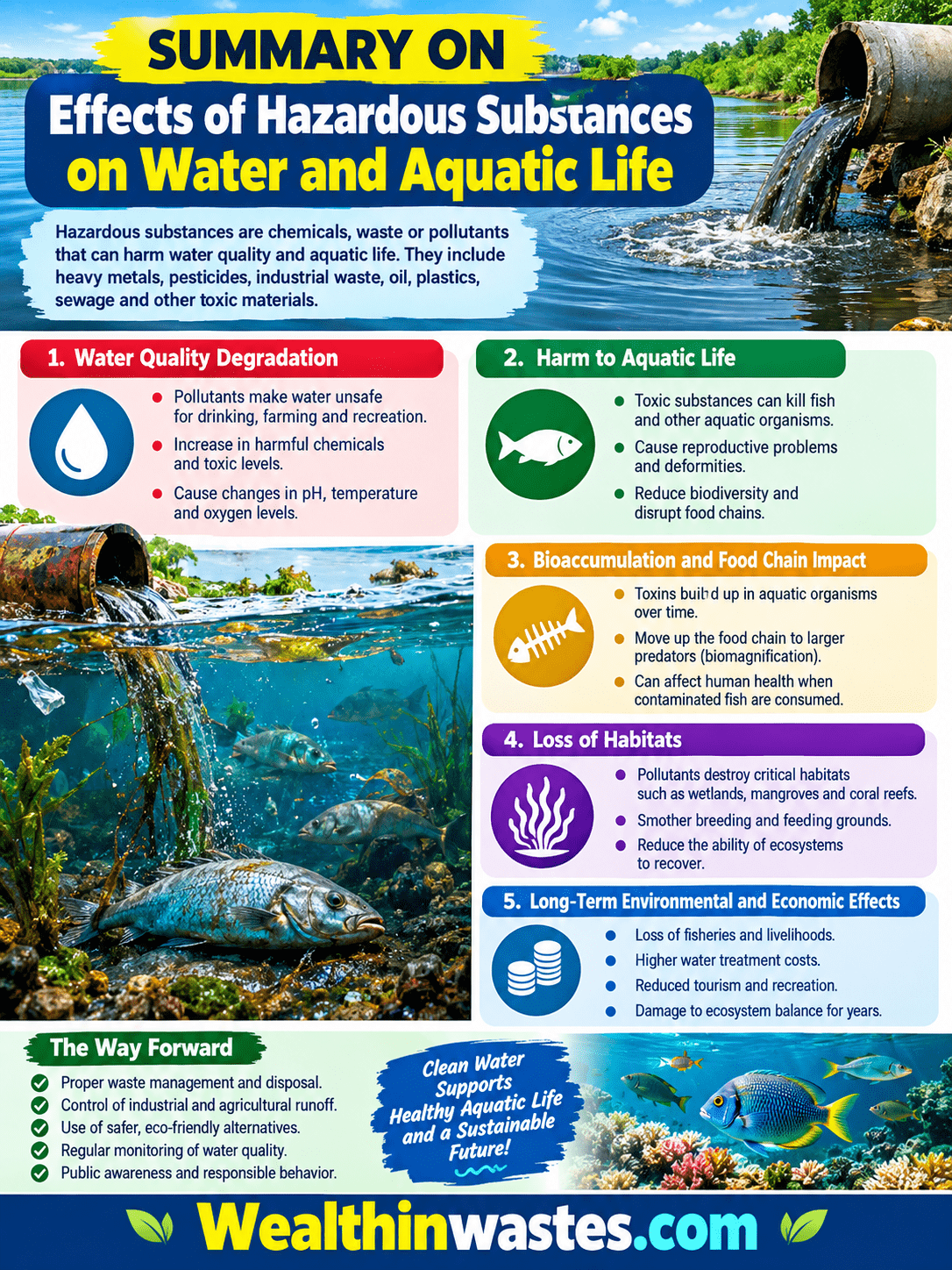 Effects of Hazardous Substances on Water and Aquatic Life