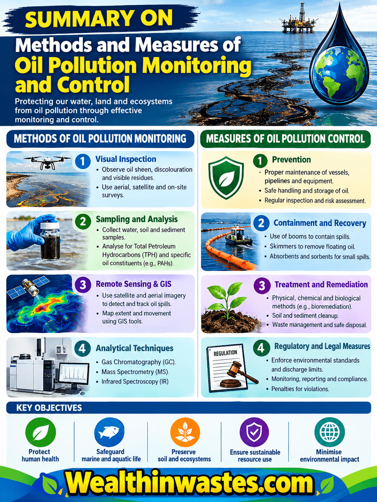 Methods and Measures of Oil pollution Monitoring and Control