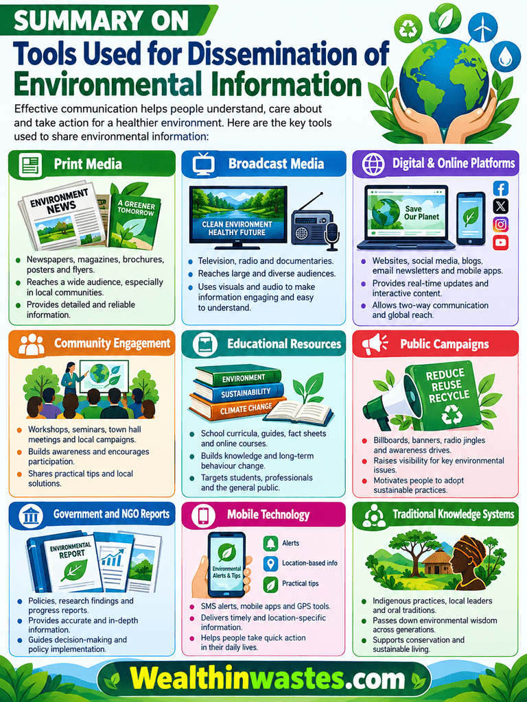 Tools Used for Dissemination of Environmental Information