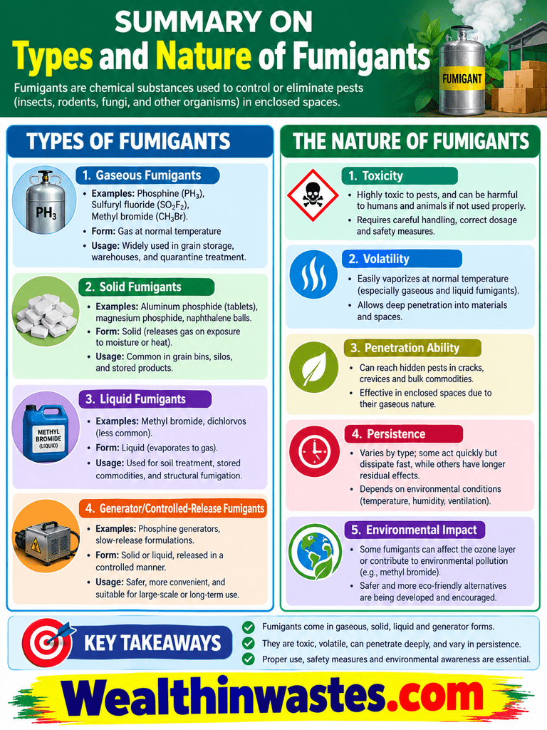 Les Types et la Nature de Fumigènes