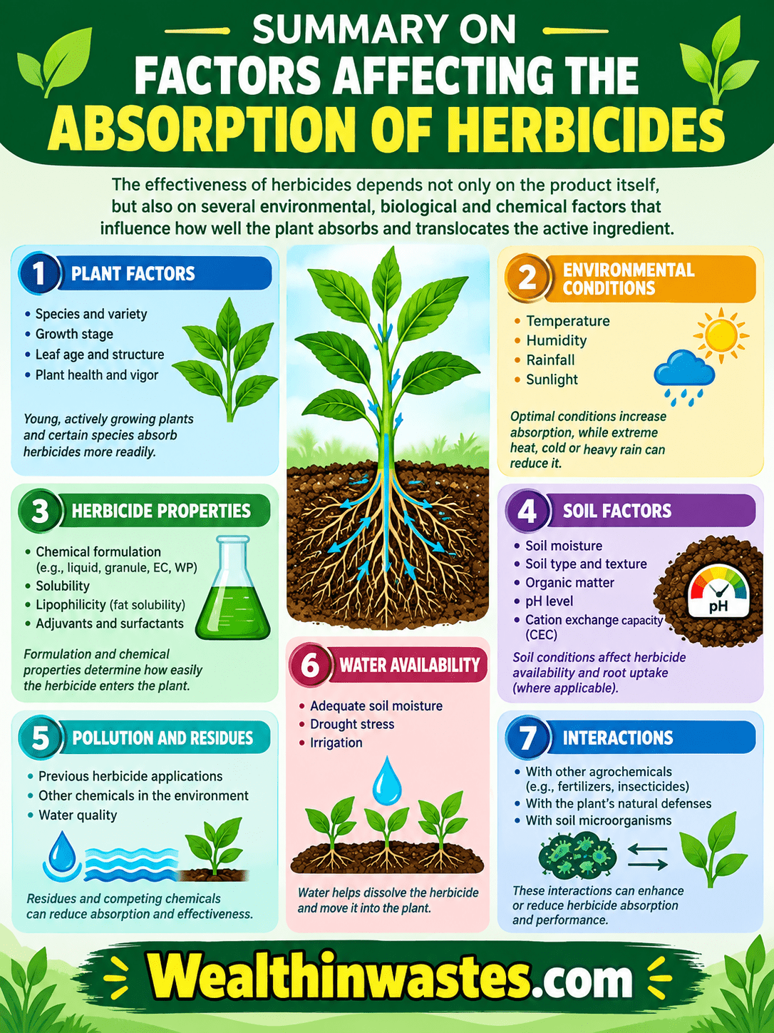 Facteurs Affectant l'Absorption d'Herbicides