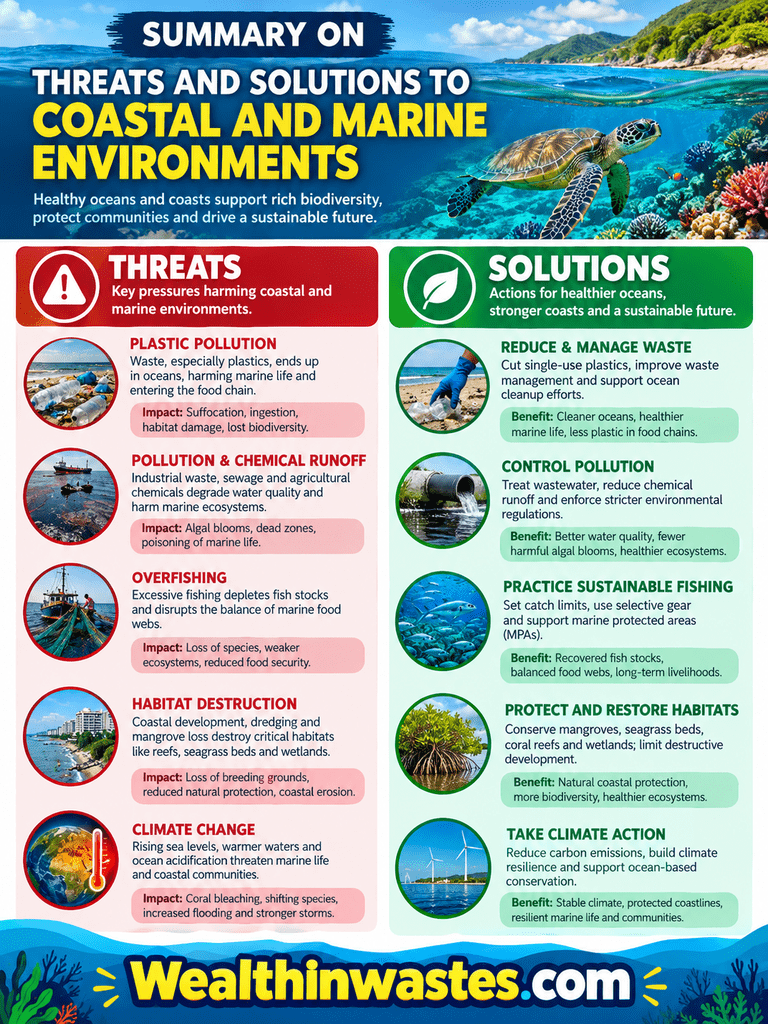 Threats and Solutions To Coastal and Marine Environments