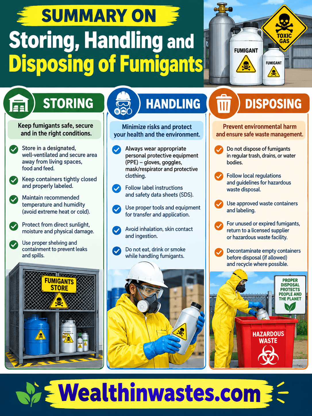 Storing, Handling and Disposing of Fumigants