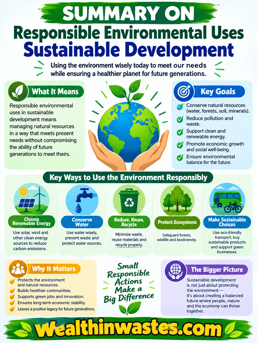 Responsible Environmental Uses Sustainable Development