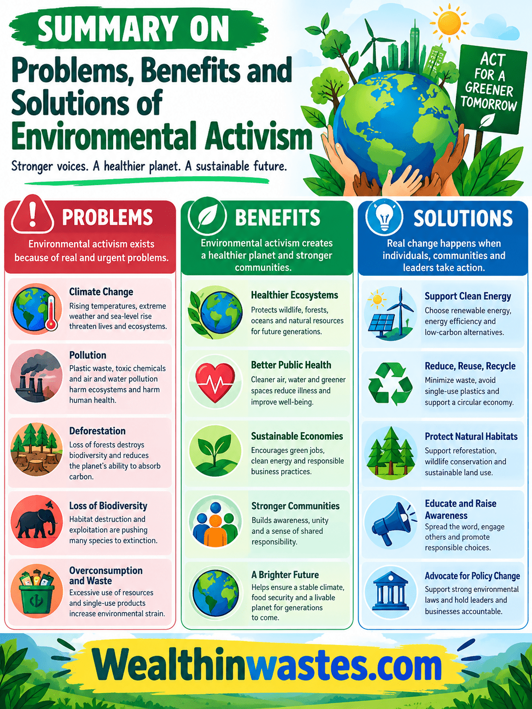 Problems, Benefits and Solutions of Environmental Activism
