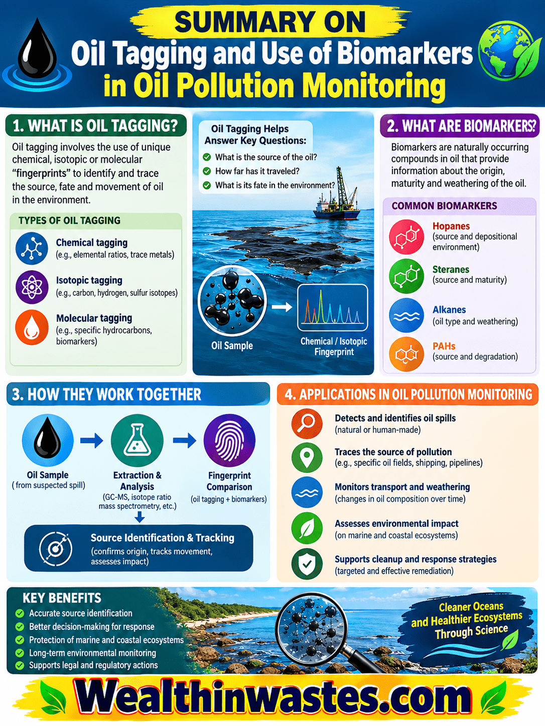 Oil Tagging and Use of Biomarkers in Oil Pollution Monitoring