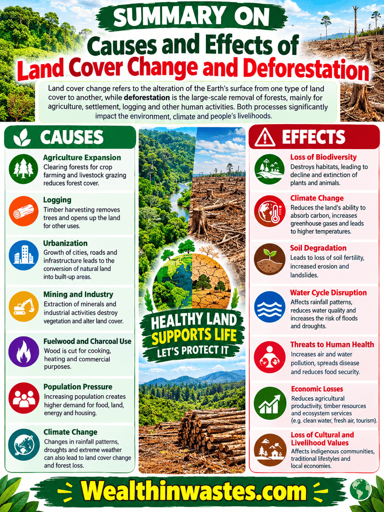 Causes and Effects of Land Cover Change and Deforestation