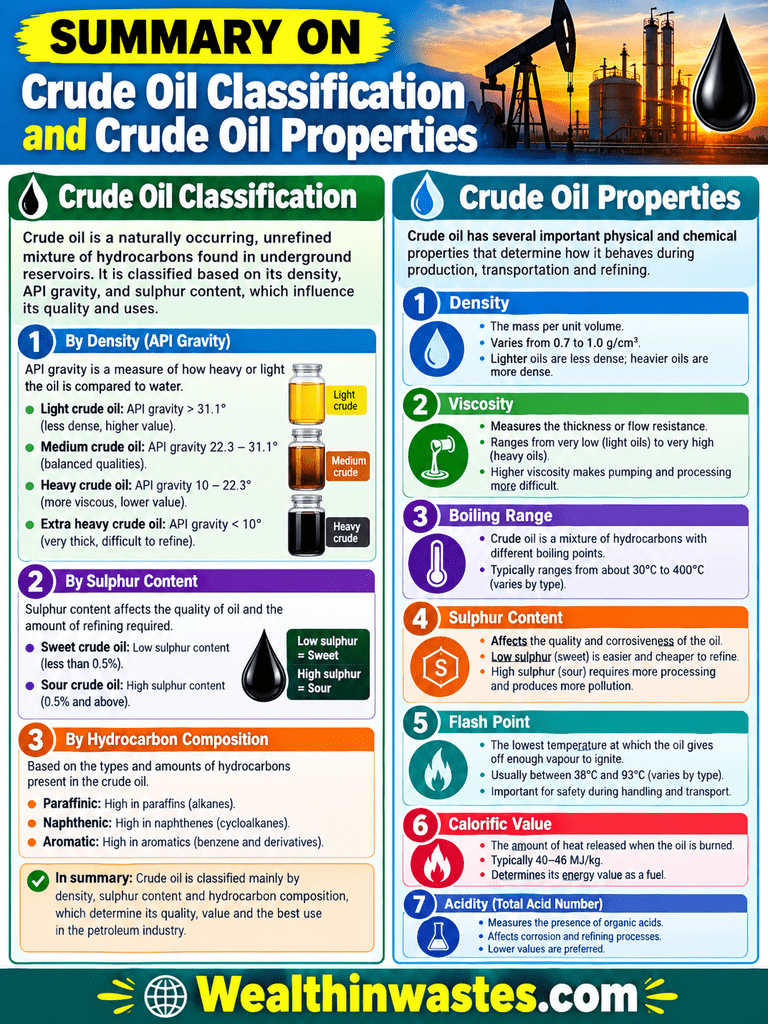 Crude Oil Classification and Crude Oil Properties
