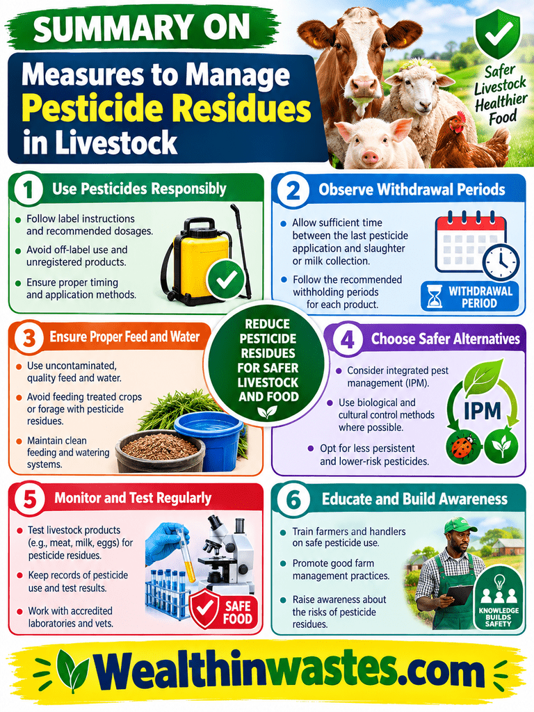 Des mesures de gestion des Résidus de Pesticides dans l'Élevage