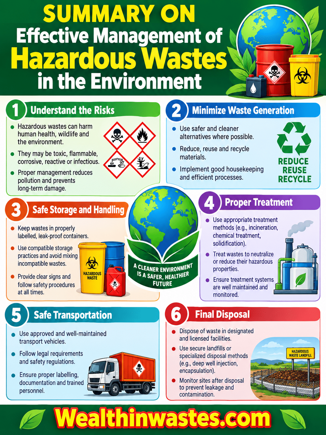 Effective Management of Hazardous Wastes in the Environment