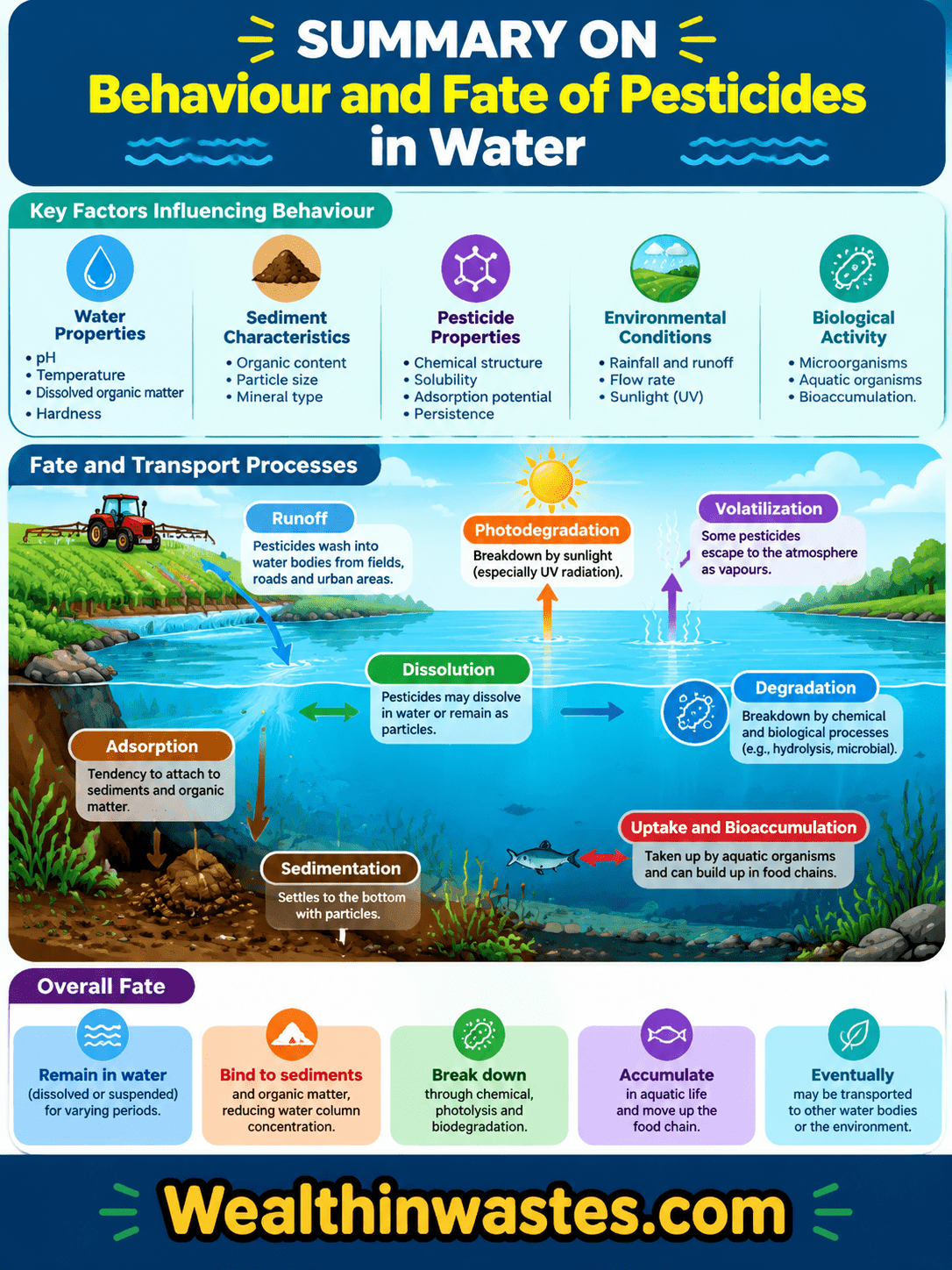 Behaviour and Fate of Pesticides in Water