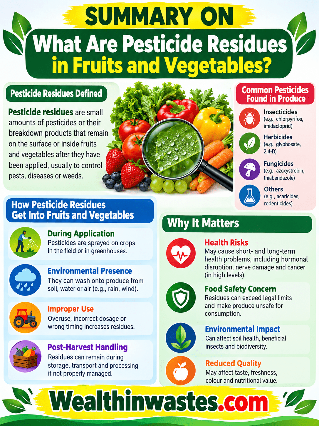 What Are Pesticide Residues in Fruits and Vegetables