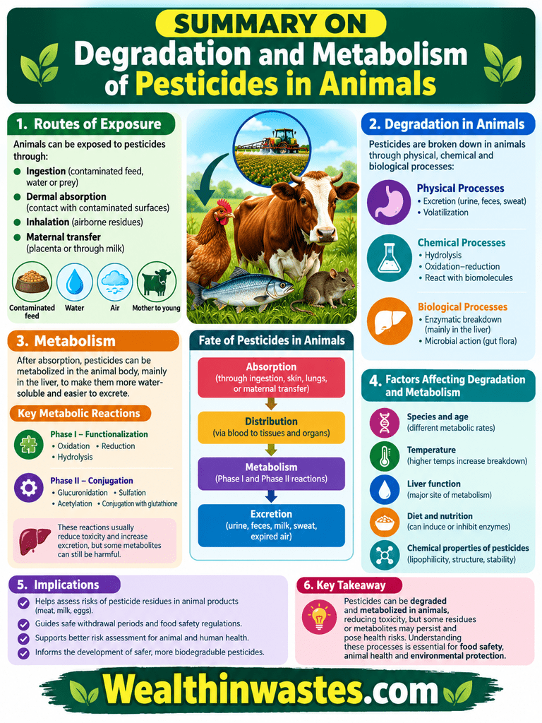Degradation and Metabolism of Pesticides in Animals