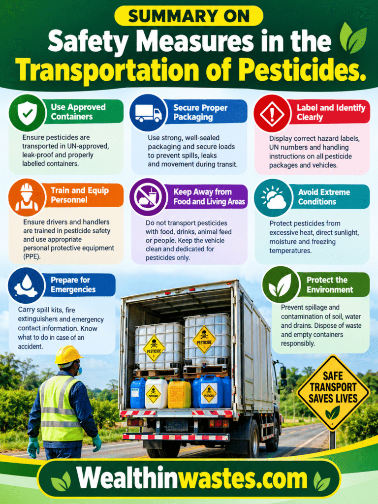 Safety Measures in the Transportation of Pesticides