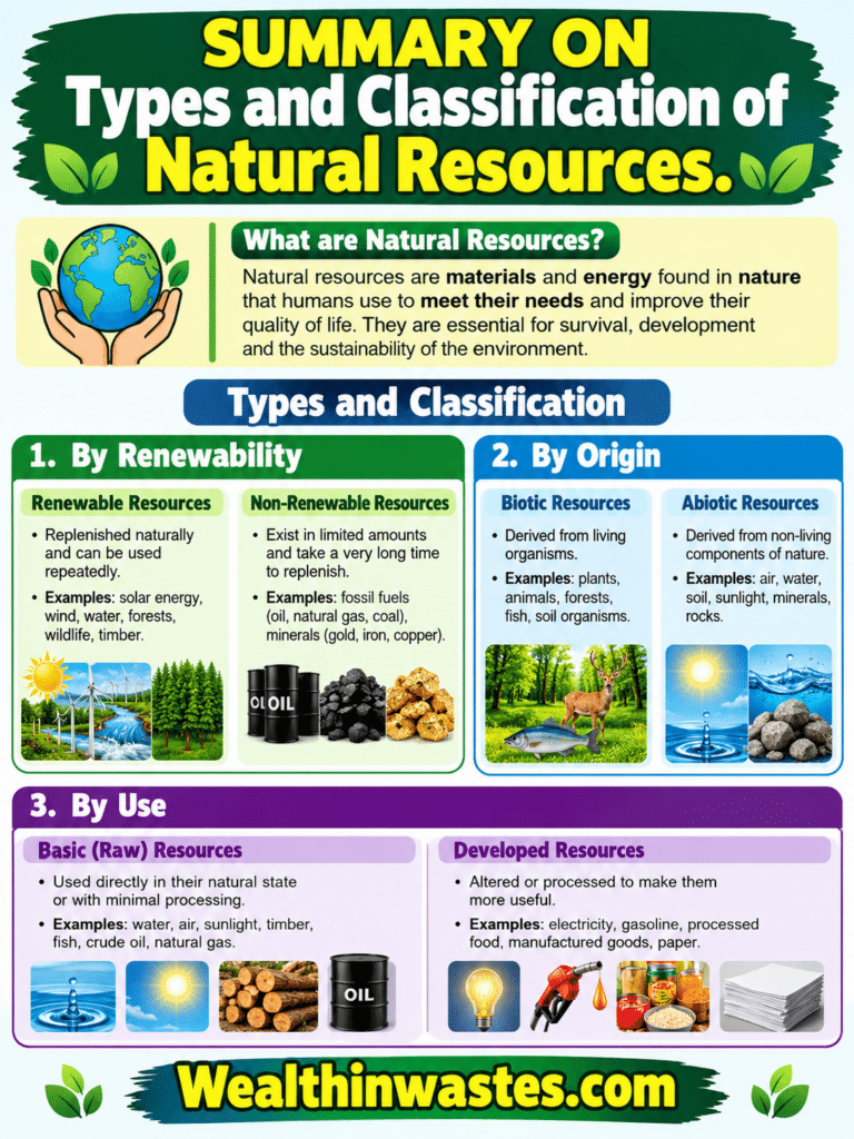 Les Types et la Classification des Ressources Naturelles