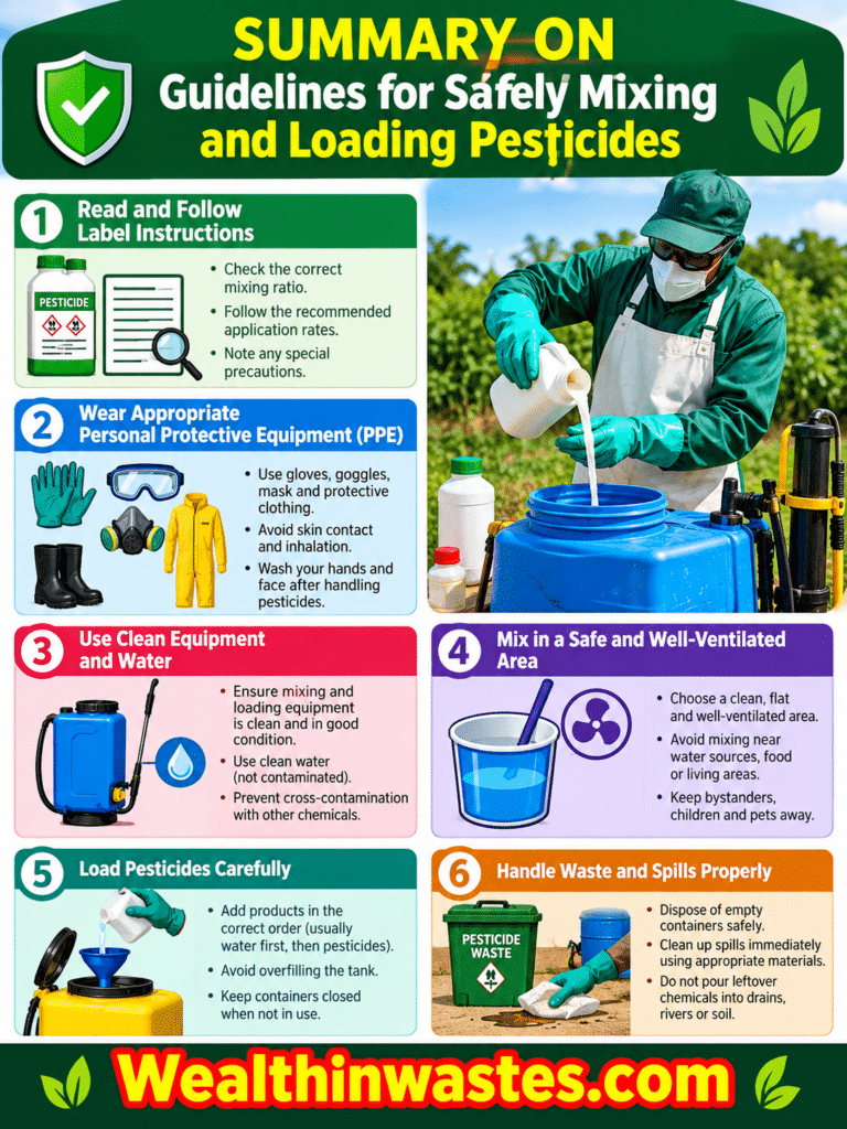 Guidelines for Safely Mixing and Loading Pesticides