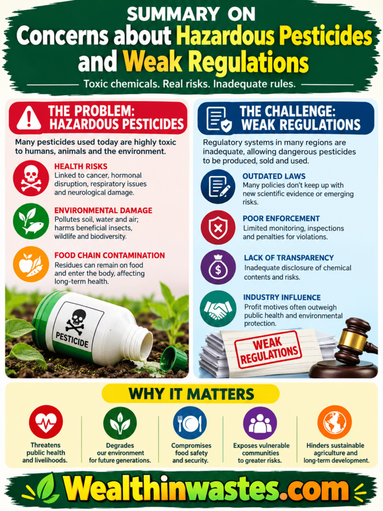 Concerns about Hazardous Pesticides and Weak Regulations