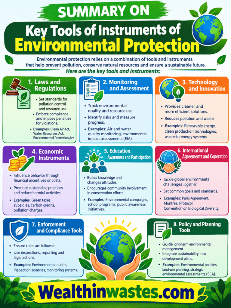 Principaux Outils des Instruments de Protection de l'Environnement