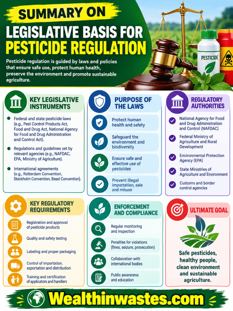 Legislative Basis for Pesticide Regulation