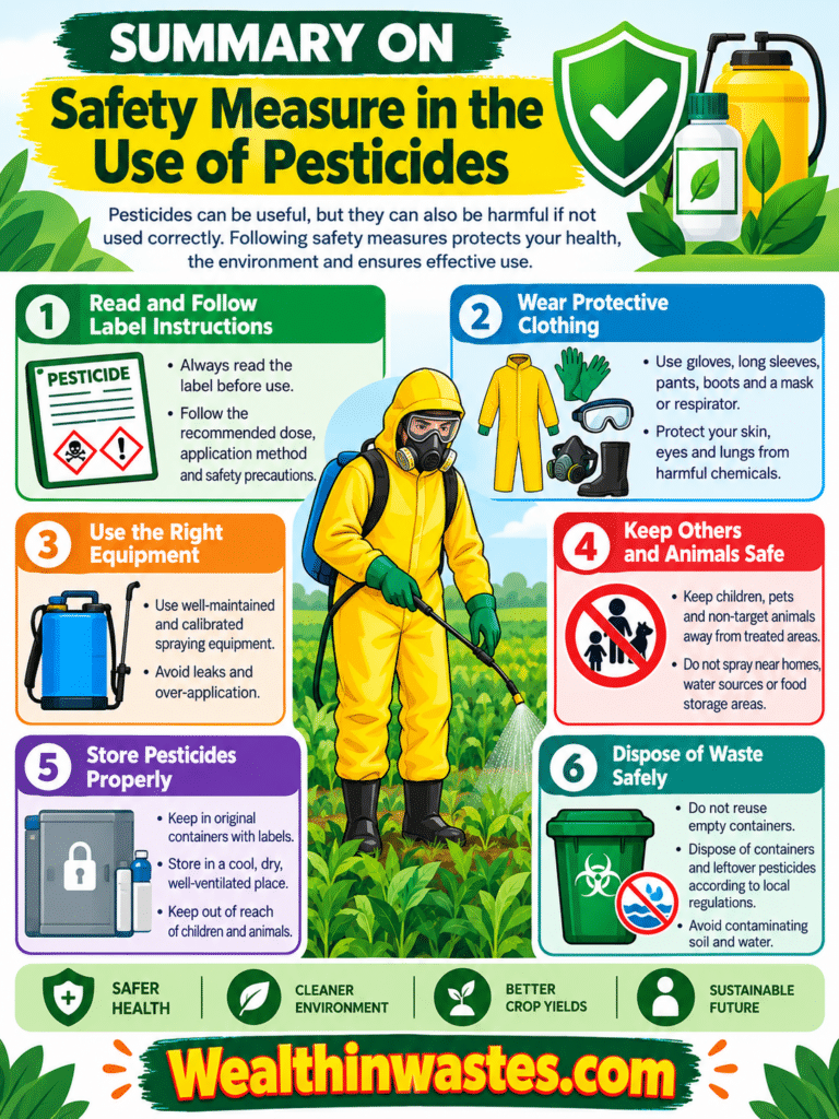 Safety Measure in the Use of Pesticides