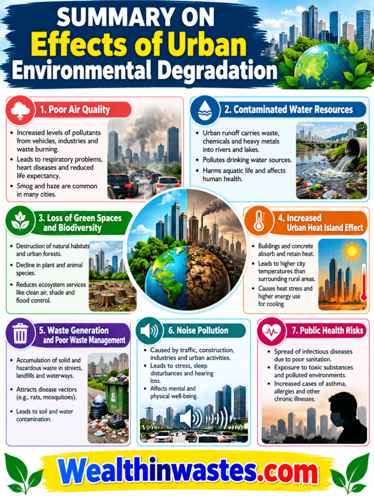 Les effets de la Dégradation de l'Environnement Urbain