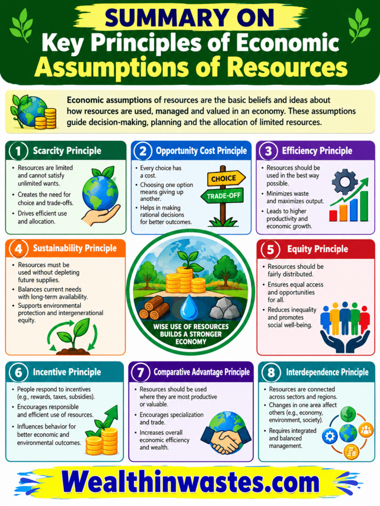 Key Principles of Economic Assumptions of Resources