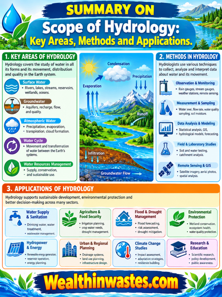 Scope of Hydrology: Key Areas, Methods and Applications