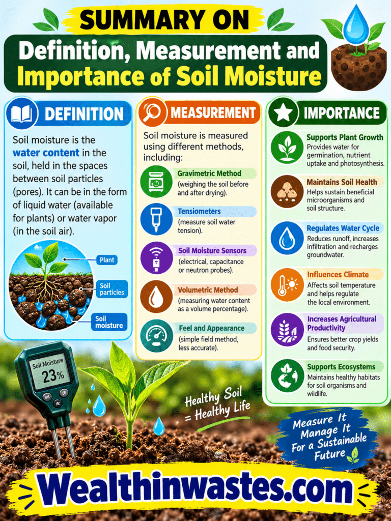 La définition, la Mesure et l'Importance de l'Humidité du Sol