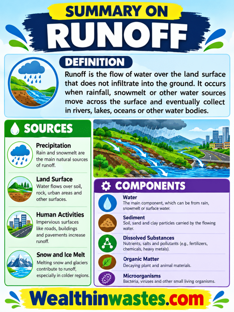 Definition, Sources and Components of Runoff