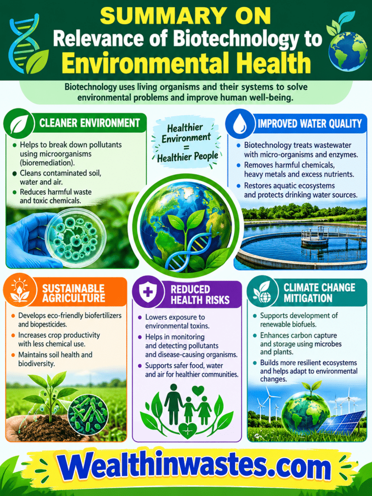 La pertinence de la Biotechnologie de l'Environnement de la Santé