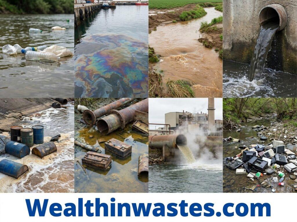 Types de Polluants de l'Eau: 8 principales Sources et les Effets
