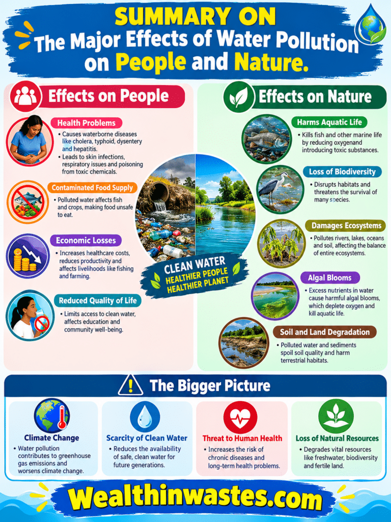 The Major Effects of Water Pollution on People and Nature