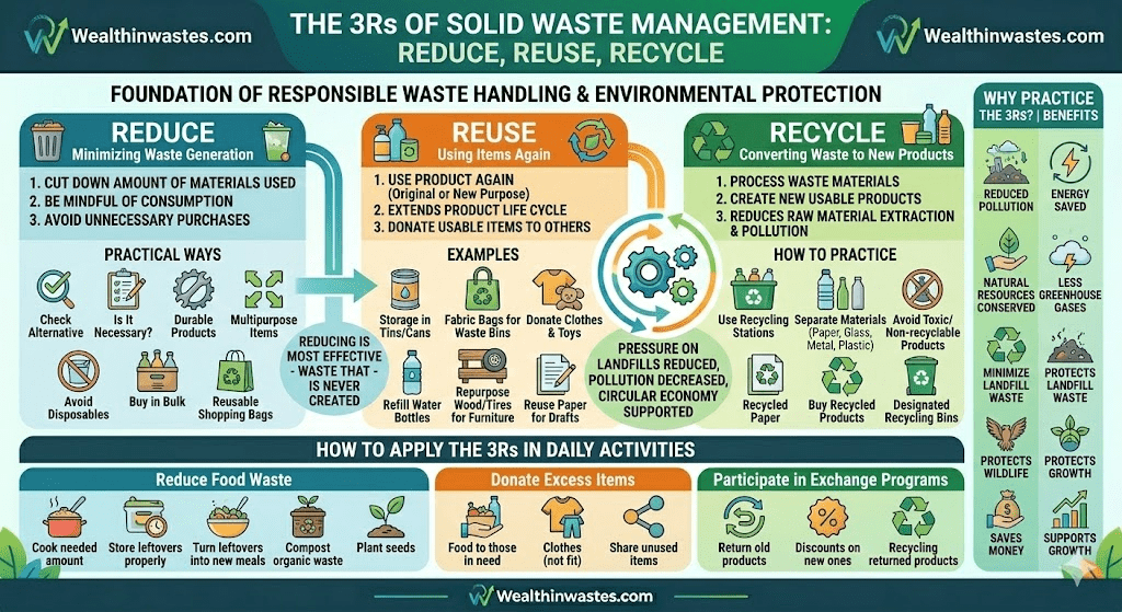 3Rs to Properly Manage Solid Wastes Properly